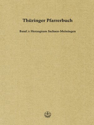 cover image of Thüringer Pfarrerbuch